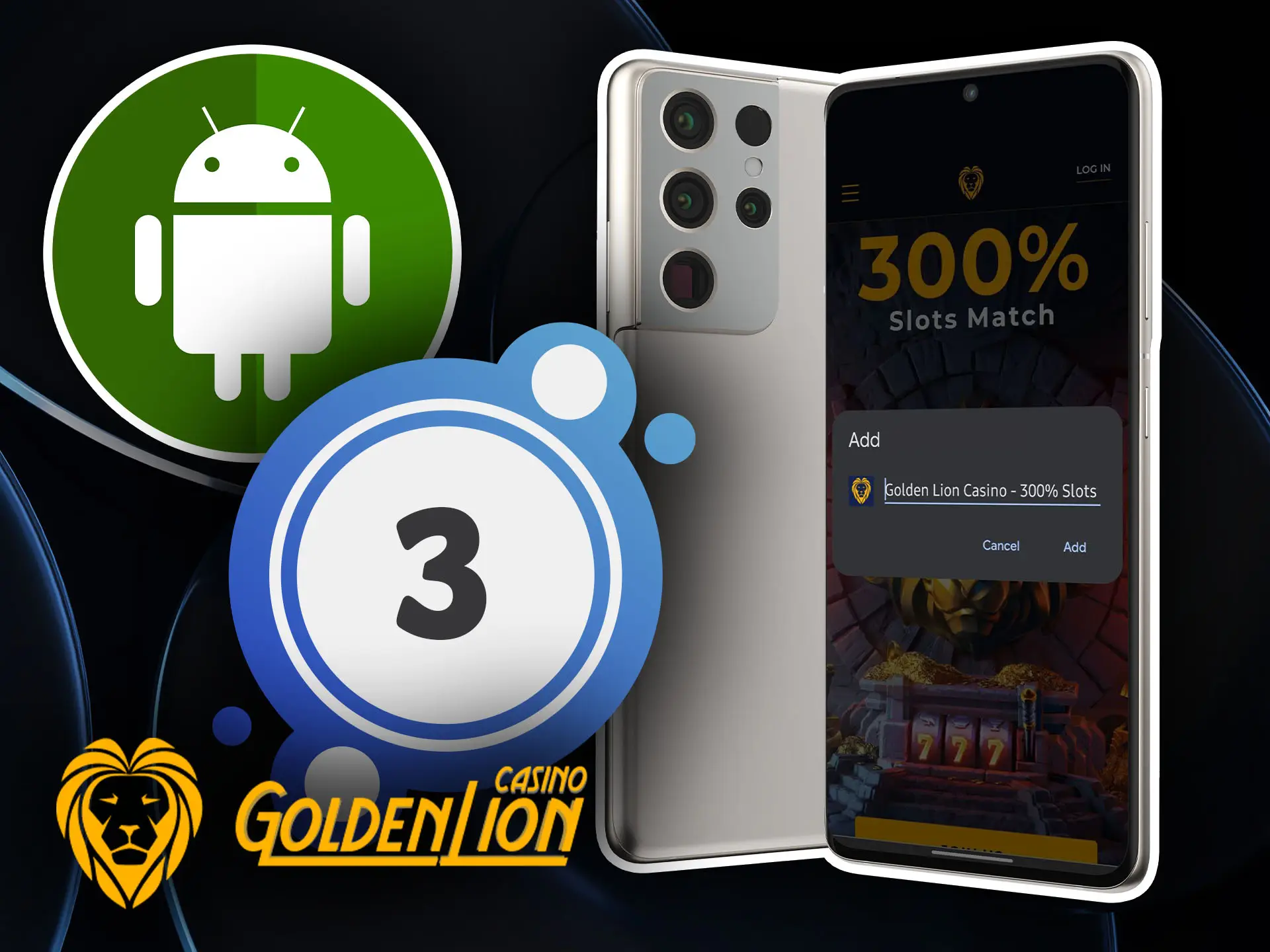 Start installing the Golden Lion mobile app.