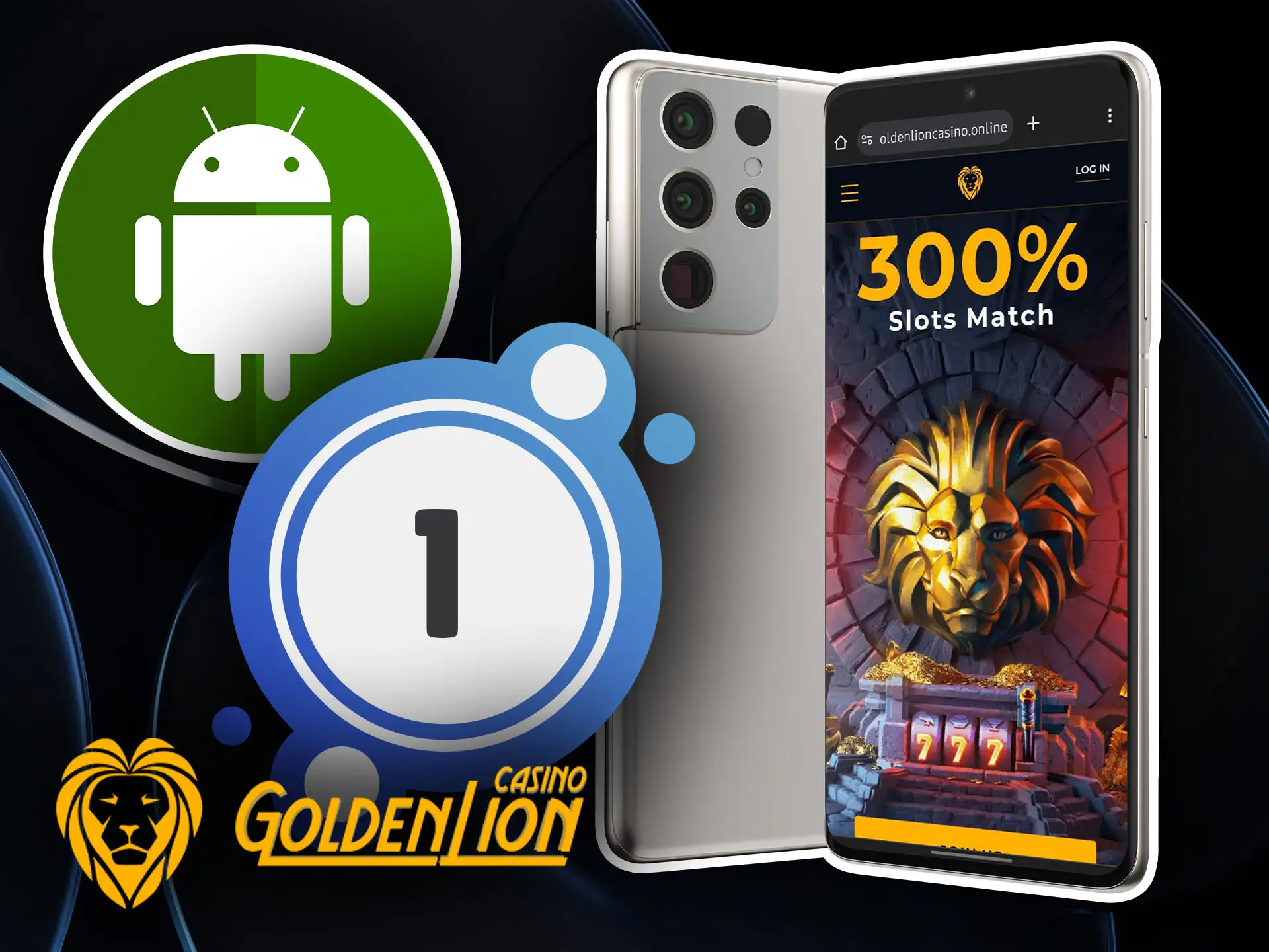 Open the official website to install the Golden Lion mobile application.