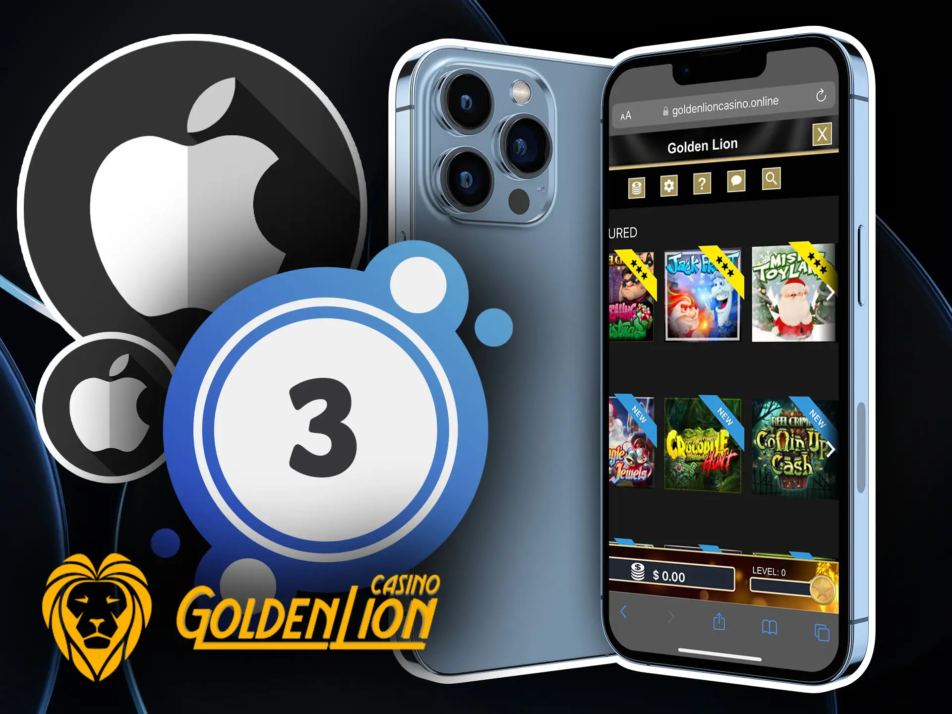 Start installing the Golden Lion mobile app for IOS.