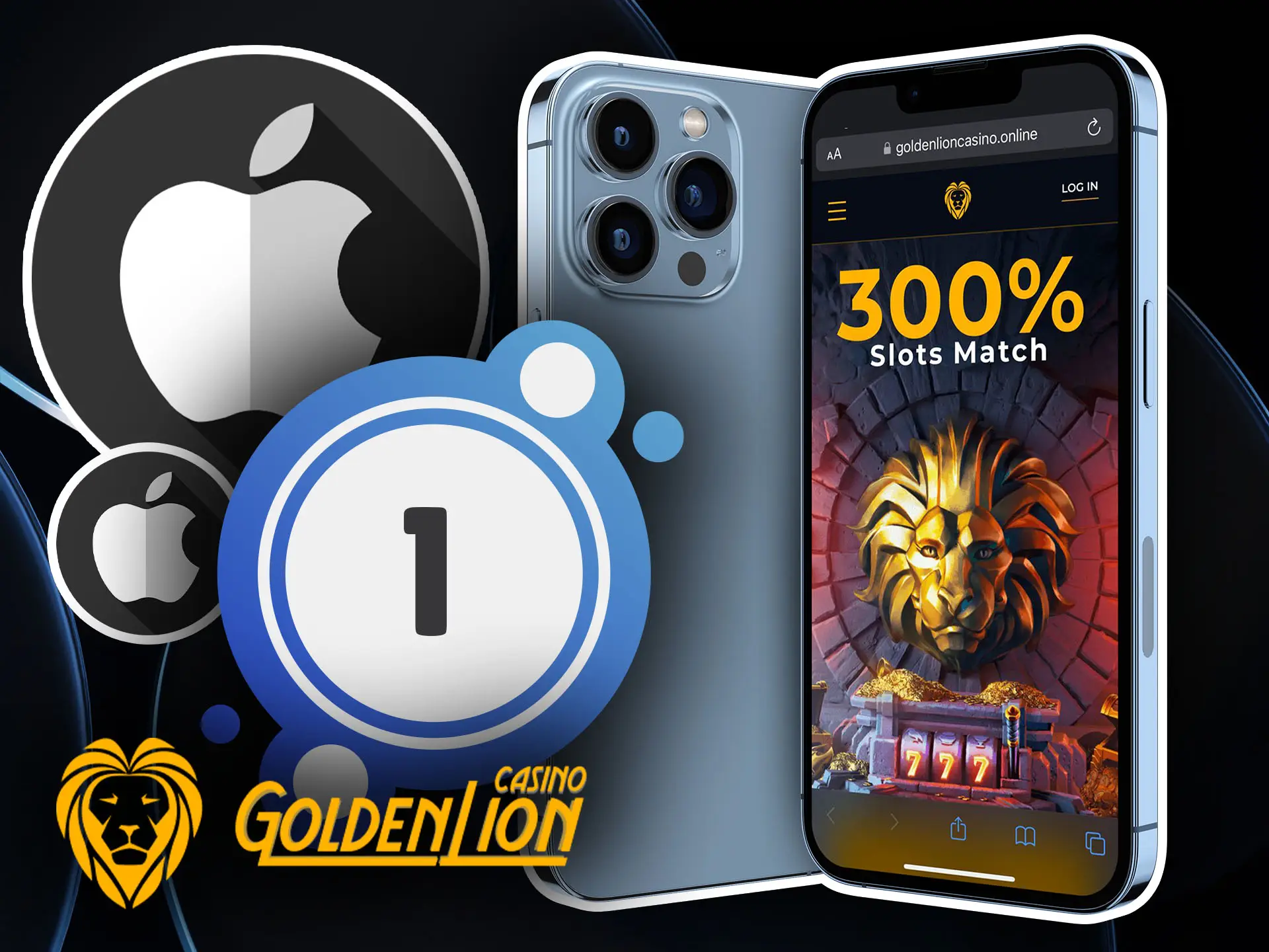 Visit the website to install the Golden Lion mobile application for IOS.