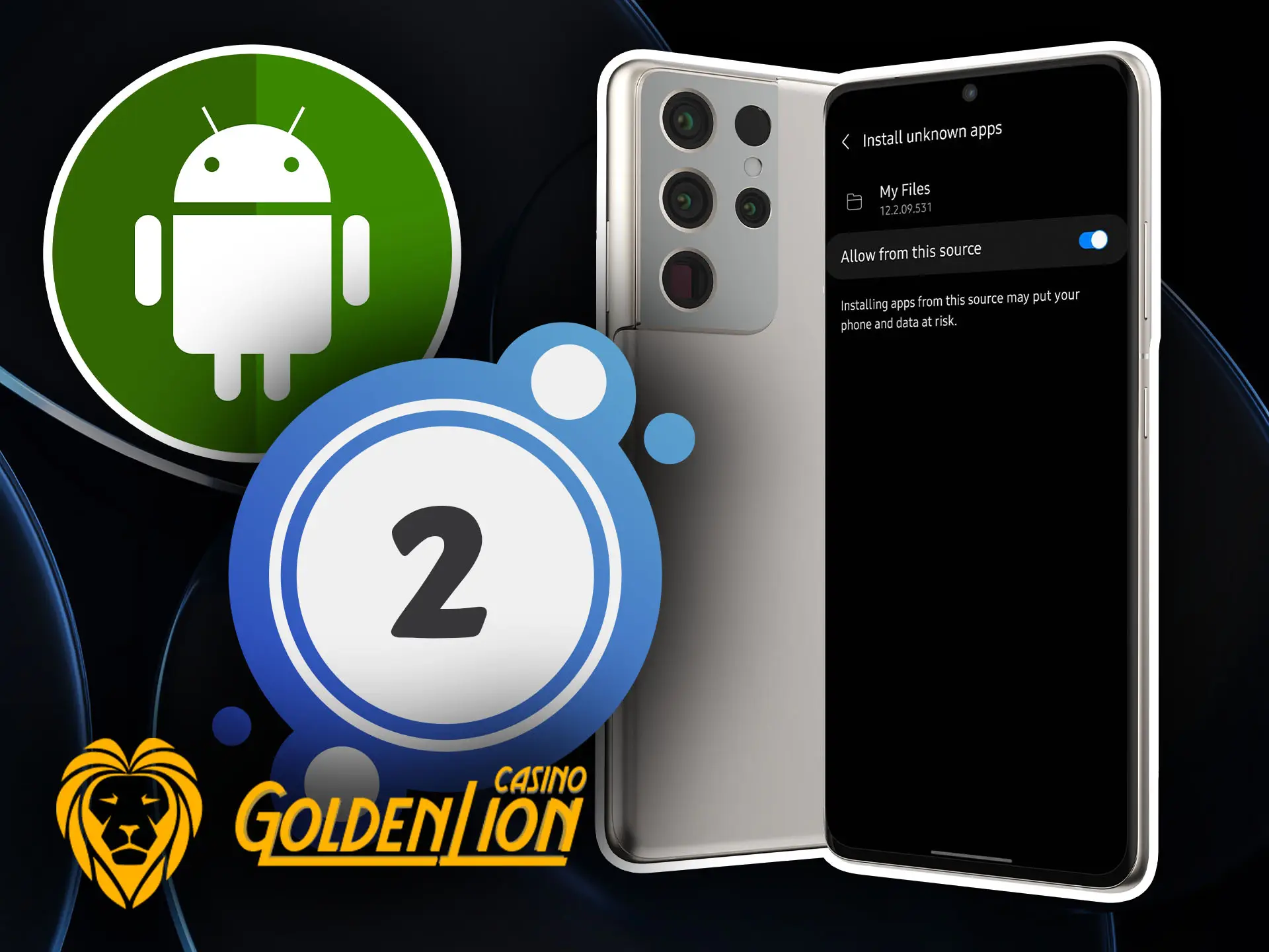 Change settings to install the Golden Lion mobile app.