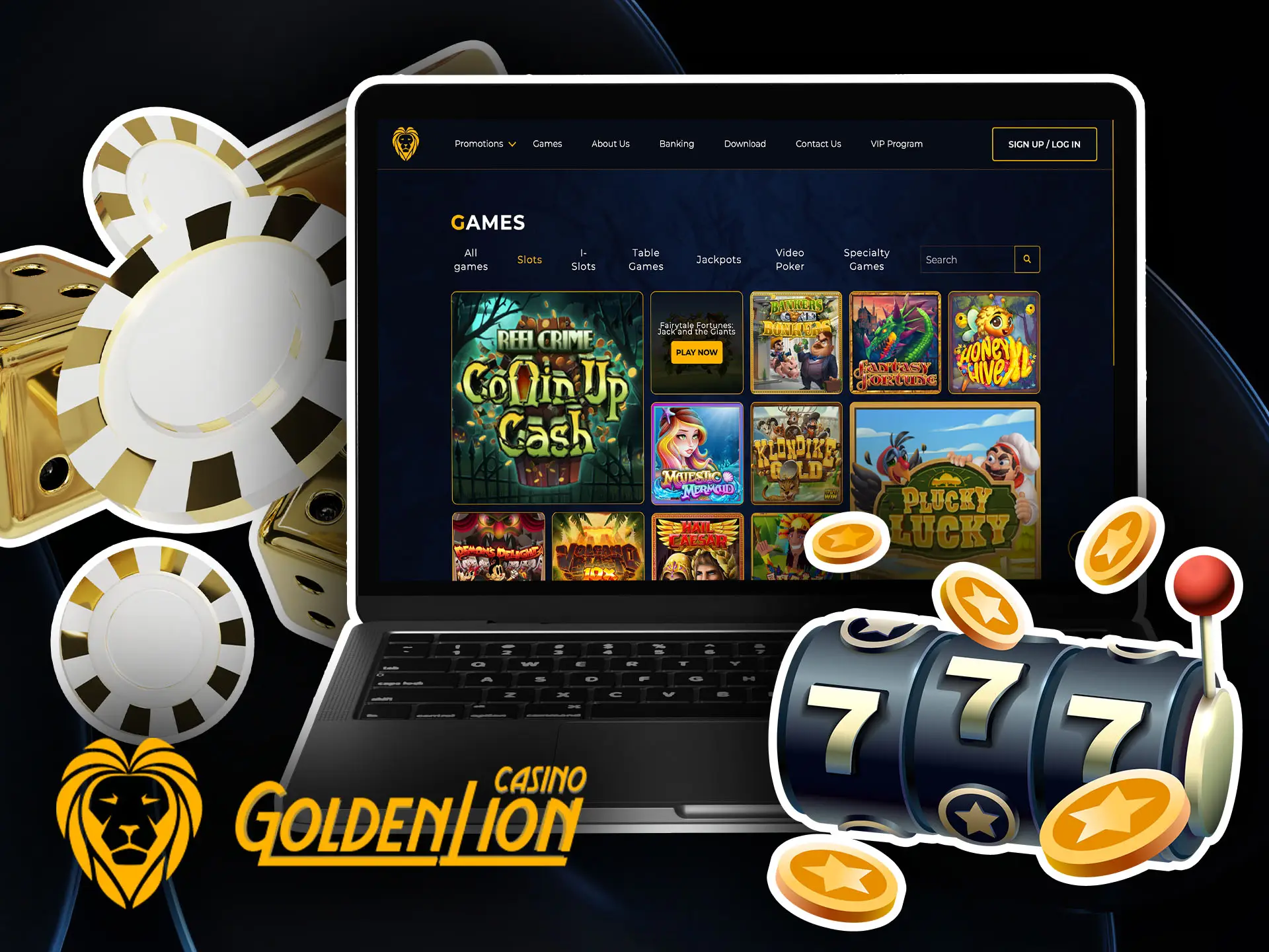Slot games at Golden Lion Casino for Australia.