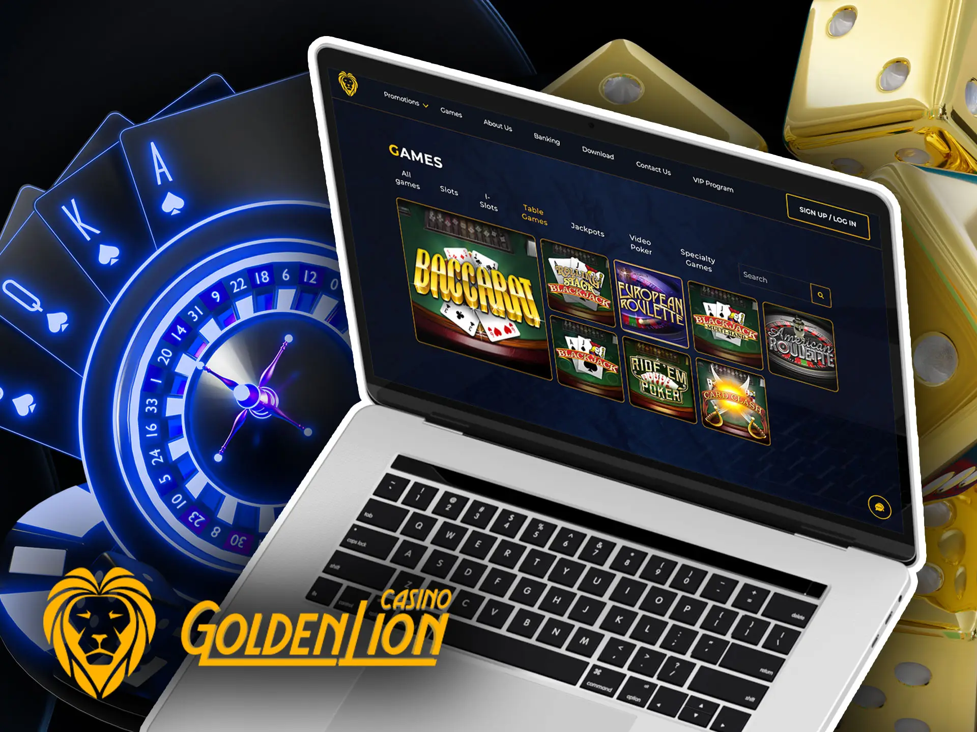 Table games at Golden Lion Casino for Australia.