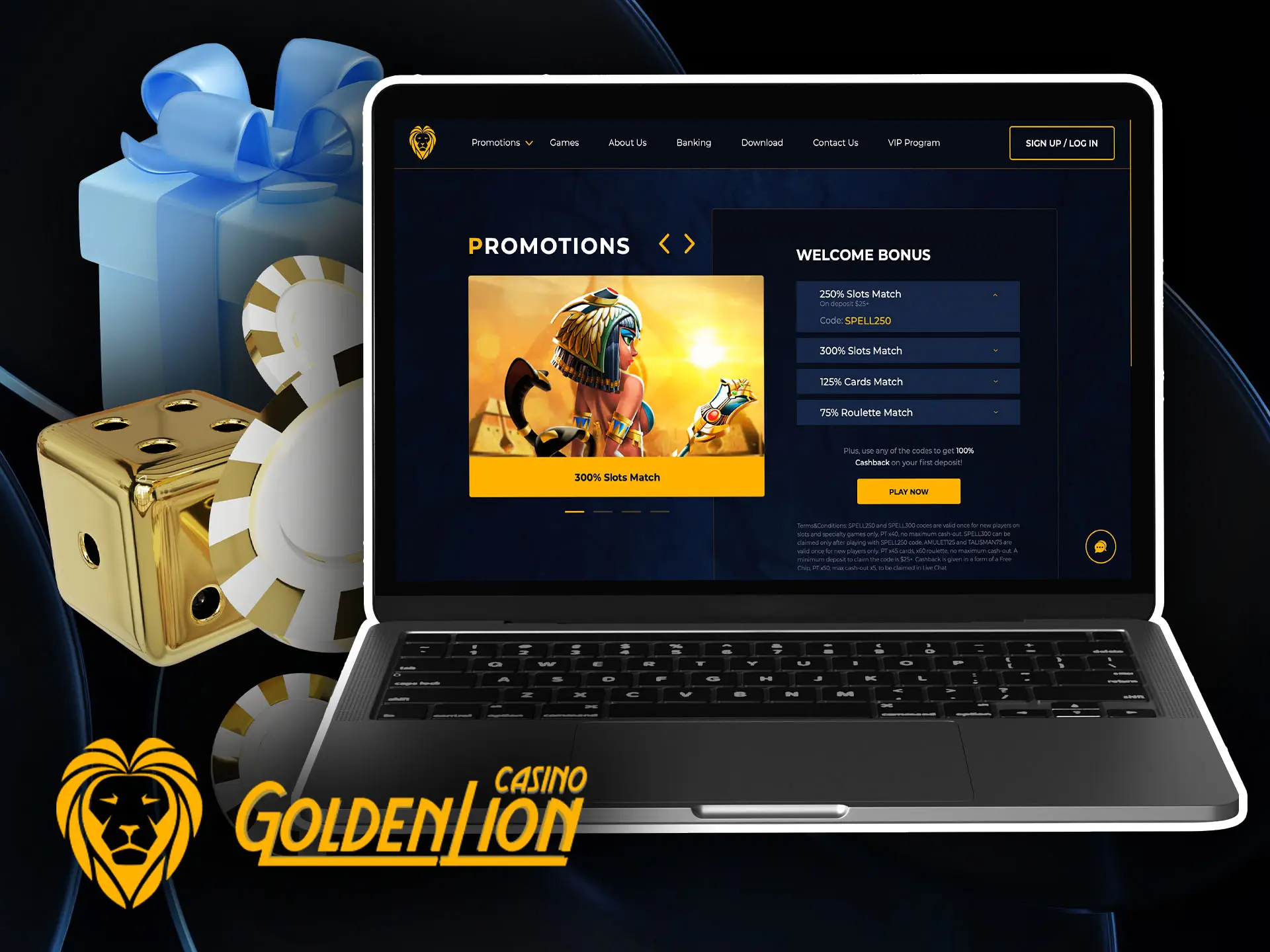 Slots Bonus Golden Lion Casino for Australia.