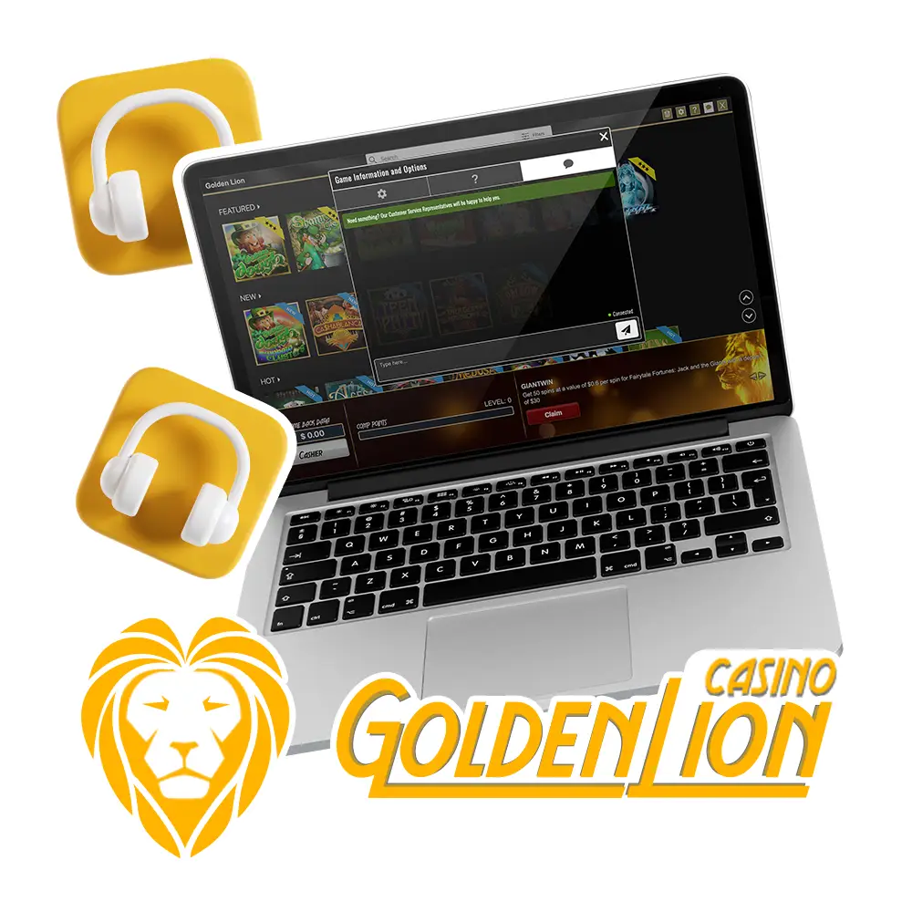 Custom support at Golden Lion Casino for Australia